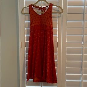 Orange & Magenta Summer Dress